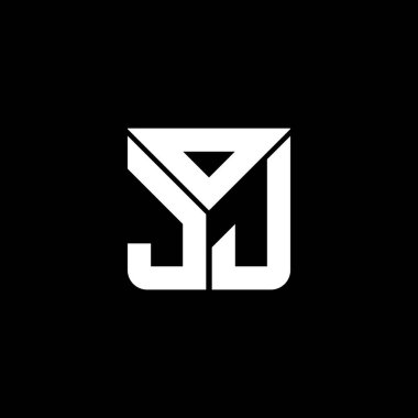 OJJ harf logosu yaratıcı tasarım vektör grafik, OJJ basit ve modern logo. OJJ lüks alfabe tasarımı  