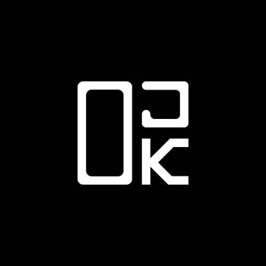 OJK harf logosu yaratıcı tasarım vektör grafik, OJK basit ve modern logo. OJK lüks alfabe tasarımı  