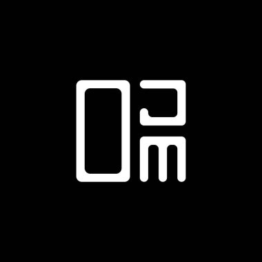 OJM harf logosu yaratıcı tasarım vektör grafik, OJM basit ve modern logo. OJM lüks alfabe tasarımı  