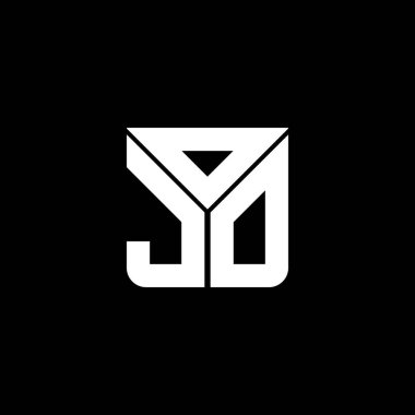 OJO harfi logo yaratıcı tasarımı vektör grafik, OJO basit ve modern logo. OJO lüks alfabe tasarımı  