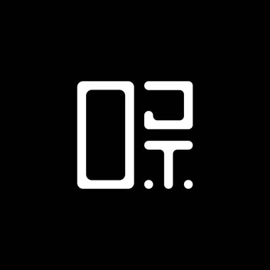 OJT harf logosu yaratıcı tasarım vektör grafik, OJT basit ve modern logo. OJT lüks alfabe tasarımı  