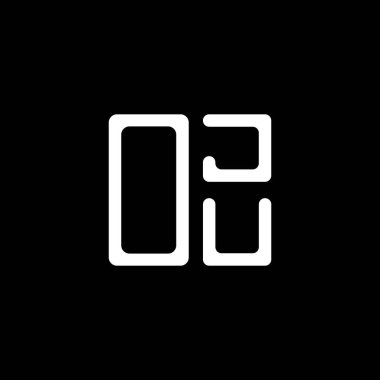OJU harf logosu yaratıcı tasarımı vektör grafik, OJU basit ve modern logo. OJU lüks alfabe tasarımı  