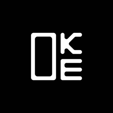 OKE harf logosu yaratıcı tasarımı vektör grafik, OKE basit ve modern logo. OKE lüks alfabe tasarımı  
