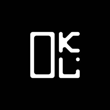 OKL harf logosu yaratıcı tasarımı vektör grafik, tamam basit ve modern logo. Tamam. Lüks alfabe tasarımı  