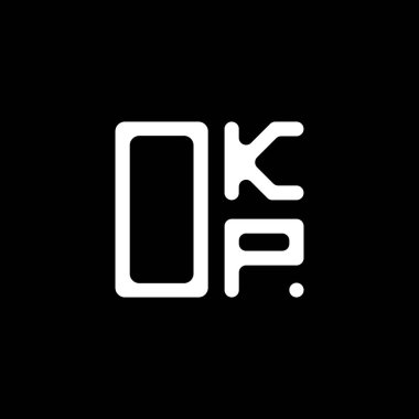 OKP harf logosu yaratıcı tasarımı vektör grafik, OKP basit ve modern logo. Tamam. Lüks alfabe tasarımı  
