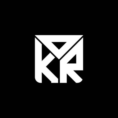 OKR harf logosu yaratıcı tasarımı vektör grafik, OKR basit ve modern logo. OKR lüks alfabe tasarımı  