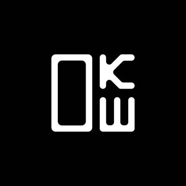 OKW harf logosu tasarımı vektör grafik, tamam basit ve modern logo. OKW lüks alfabe tasarımı  