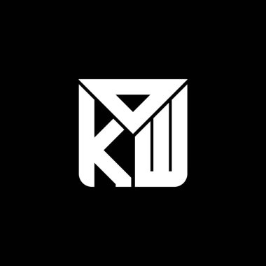 OKW harf logosu tasarımı vektör grafik, tamam basit ve modern logo. OKW lüks alfabe tasarımı  