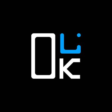 OLK harfi logo yaratıcı tasarımı vektör grafik, OLK basit ve modern logo. OLK lüks alfabe tasarımı  