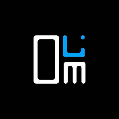 OLM harf logosu yaratıcı tasarım vektör grafik, OLM basit ve modern logo. OLM lüks alfabe tasarımı  
