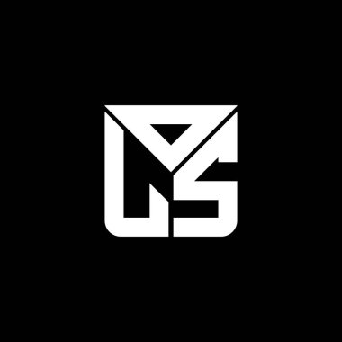 OLS harfi logo yaratıcı tasarımı vektör grafik, OLS basit ve modern logo. OLS lüks alfabe tasarımı  