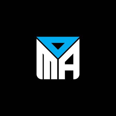 OMA harf logosu yaratıcı tasarım vektör grafik, OMA basit ve modern logo. OMA lüks alfabe tasarımı  