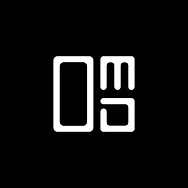 OMD harf logosu yaratıcı tasarım vektör grafik, OMD basit ve modern logo. OMD lüks alfabe tasarımı  
