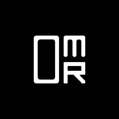 OMR harf logosu yaratıcı tasarım vektör grafik, OMR basit ve modern logo. OMR lüks alfabe tasarımı  
