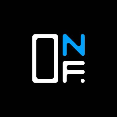 ONF harfli yaratıcı logo vektör grafik, ONF basit ve modern logo. ONF lüks alfabe tasarımı  