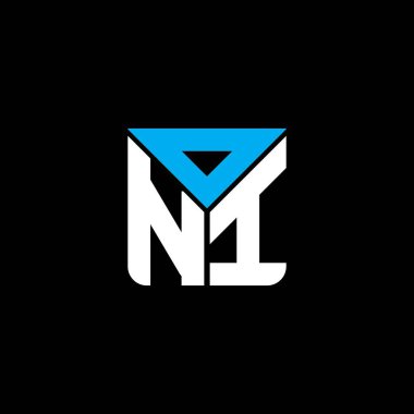 ONI harf logosu yaratıcı tasarımı vektör grafik, ONI basit ve modern logo. ONI lüks alfabe tasarımı  