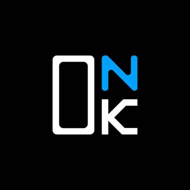 ONK harf logosu yaratıcı tasarımı vektör grafik, ONK basit ve modern logo. ONK lüks alfabe tasarımı  