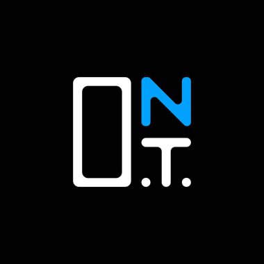 ONT harf logosu yaratıcı tasarımı vektör grafik, ONT basit ve modern logo. ONT lüks alfabe tasarımı  