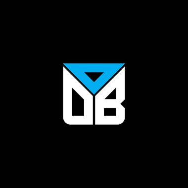 OOB harfli yaratıcı logo, vektör grafik, OOB basit ve modern logo. OOB lüks alfabe tasarımı  