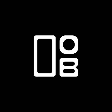 OOB harfli yaratıcı logo, vektör grafik, OOB basit ve modern logo. OOB lüks alfabe tasarımı  
