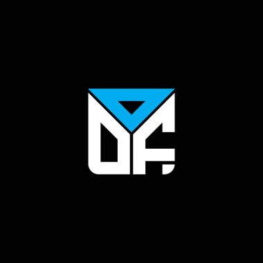 OOF harf logosu yaratıcı tasarımı vektör grafik, OOF basit ve modern logo. Lüks alfabe dizaynı  