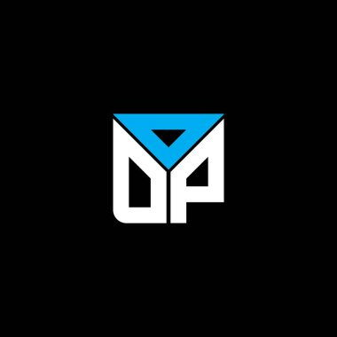 OOP harf logosu yaratıcı tasarım vektör grafik, OOP basit ve modern logo. Lüks alfabe dizaynı  