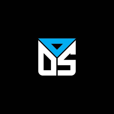 OOS harf logosu yaratıcı tasarımı vektör grafik, işletim sistemi basit ve modern logo. OOS lüks alfabe tasarımı  