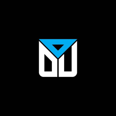 OOU harf logosu tasarımı vektör grafik, OOU basit ve modern logo. OOU lüks alfabe tasarımı  
