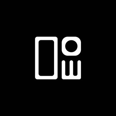 OOW harfli yaratıcı logo vektör grafik, OOOW basit ve modern logo. OW lüks alfabe tasarımı  