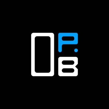 OPB harfi logo yaratıcı tasarımı vektör grafik, OPB basit ve modern logo. OPB lüks alfabe tasarımı  