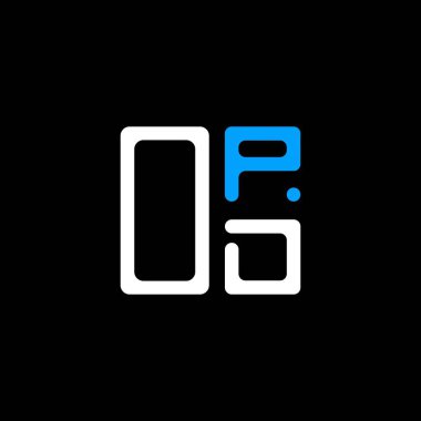 OPD mektup logosu tasarımı vektör grafik, OPD basit ve modern logosu. OPD lüks alfabe dizaynı  