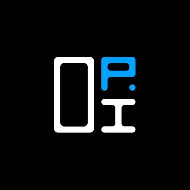 OPI harf logosu yaratıcı tasarımı vektör grafik, OPI basit ve modern logo. OPI lüks alfabe tasarımı  