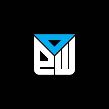 OPW harf logosu yaratıcı tasarımı vektör grafik, OPW basit ve modern logo. OPW lüks alfabe tasarımı  