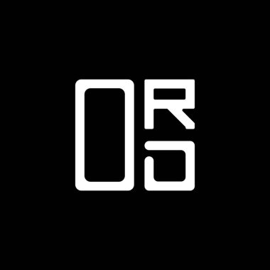 Ameliyathane harfi yaratıcı logosu vektör grafik, ORD basit ve modern logo ile tasarlandı. ORD lüks alfabe tasarımı  