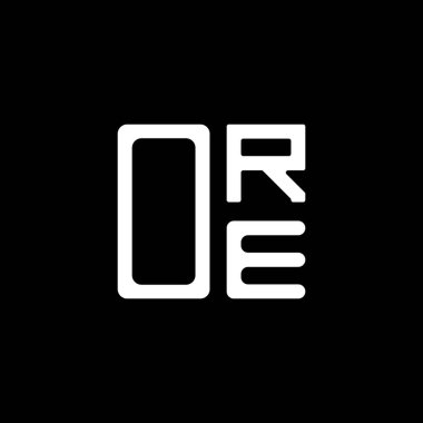 ORE harfli yaratıcı logo vektör grafik, ORE basit ve modern logo. ORE lüks alfabe tasarımı  