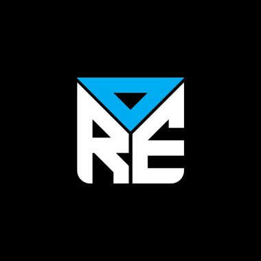 ORE harfli yaratıcı logo vektör grafik, ORE basit ve modern logo. ORE lüks alfabe tasarımı  