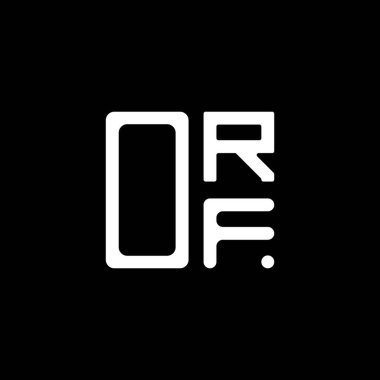 ORF harfli yaratıcı logo, vektör grafik, ORF basit ve modern logo. ORF lüks alfabe tasarımı  