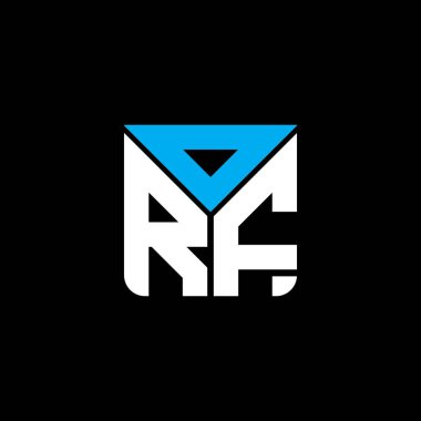 ORF harfli yaratıcı logo, vektör grafik, ORF basit ve modern logo. ORF lüks alfabe tasarımı  