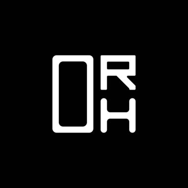 ORH harf logosu, vektör grafik, ORH basit ve modern logolu yaratıcı tasarım. ORH lüks alfabe tasarımı  