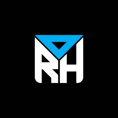 ORH harf logosu, vektör grafik, ORH basit ve modern logolu yaratıcı tasarım. ORH lüks alfabe tasarımı  