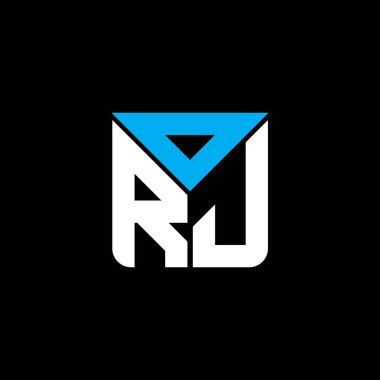 ORJ harf logosu yaratıcı tasarımı vektör grafik, ORJ basit ve modern logo. ORJ lüks alfabe tasarımı  