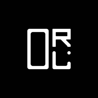 ORL harf logosu yaratıcı tasarımı vektör grafik, ORL basit ve modern logo. ORL lüks alfabe tasarımı  