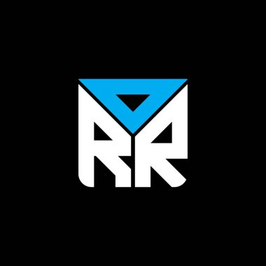 Ameliyathane harfi yaratıcı logosu vektör grafik, ameliyathane basit ve modern logo. ORR lüks alfabe tasarımı  