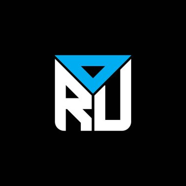 ORU harfli yaratıcı logo, vektör grafik, ORU basit ve modern logo. ORU lüks alfabe tasarımı  
