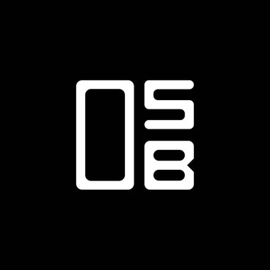 OSB harfi logo yaratıcı tasarımı vektör grafik, OSB basit ve modern logo. OSB lüks alfabe tasarımı  