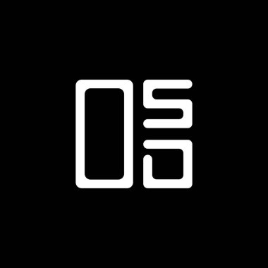 Vektör grafik, OSD basit ve modern logolu OSD harfi yaratıcı logosu. OSD lüks alfabe tasarımı  