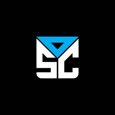 OSC harf logosu yaratıcı tasarım vektör grafik, OSC basit ve modern logo. OSC lüks alfabe tasarımı  