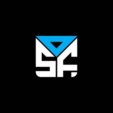 OSF harf logosu yaratıcı tasarım vektör grafik, basit ve modern logo OSF. OSF lüks alfabe tasarımı  