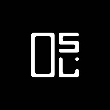 OSL harf logosu yaratıcı tasarım vektör grafik, OSL basit ve modern logo. OSL lüks alfabe tasarımı  