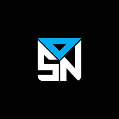 OSN harf logosu yaratıcı tasarımı vektör grafik, OSN basit ve modern logo. OSN lüks alfabe tasarımı  